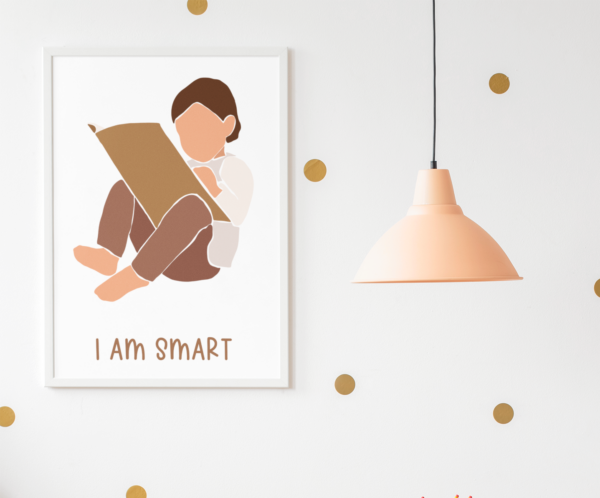 I AM SMART - The Storyteller, Affirmation Wall Art