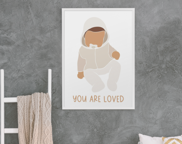 YOU ARE LOVED - Jolly Jagger, Affirmation Wall Art - DIGITAL DOWNLOAD